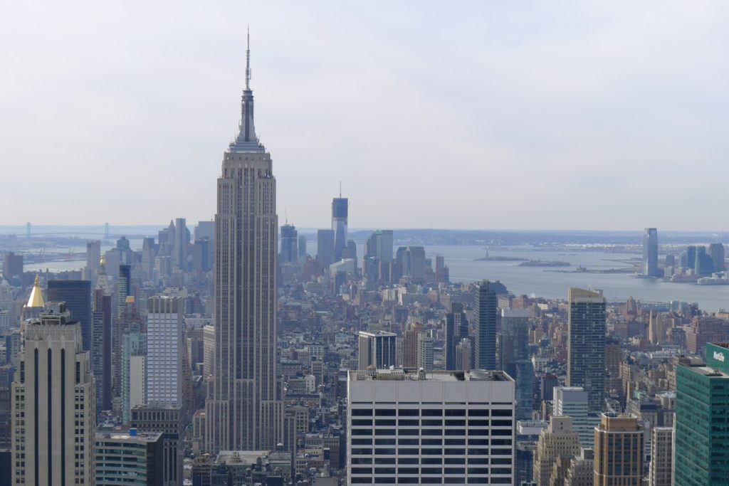 Lower Manhattan from 850 ft