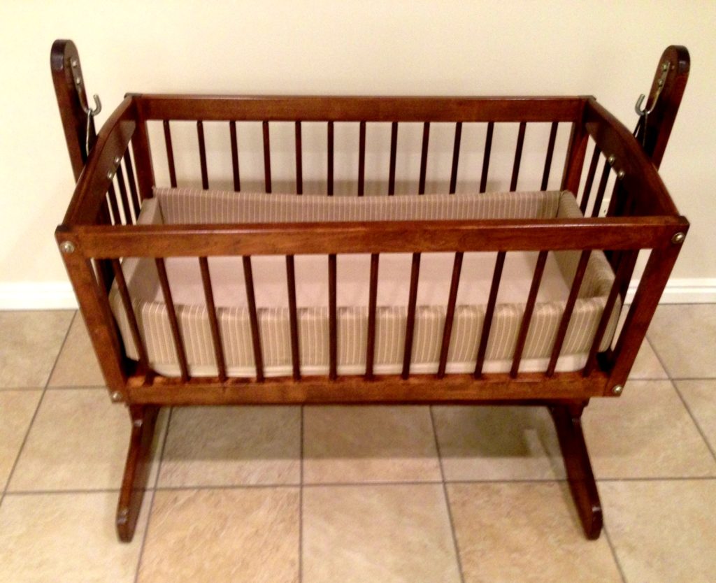 wooden cradle