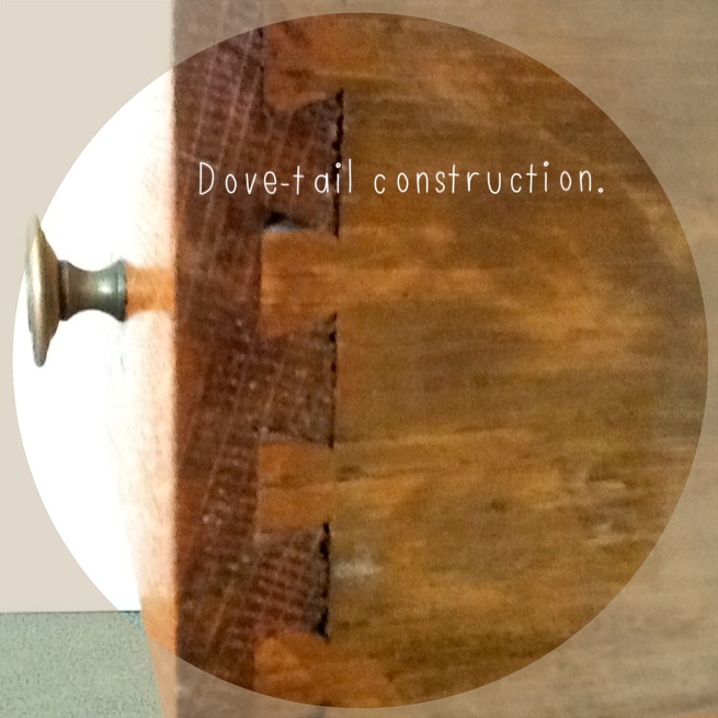 Dove-tail construction