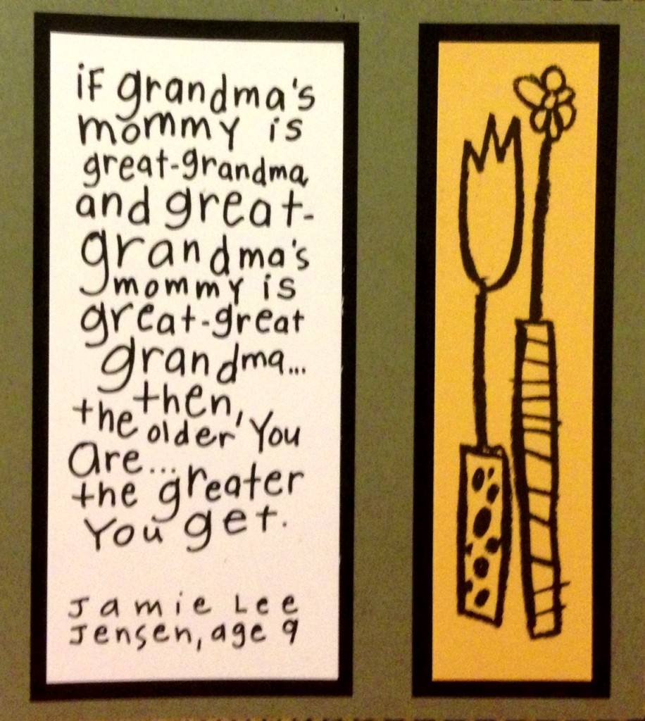 The older you are...the grander you get!