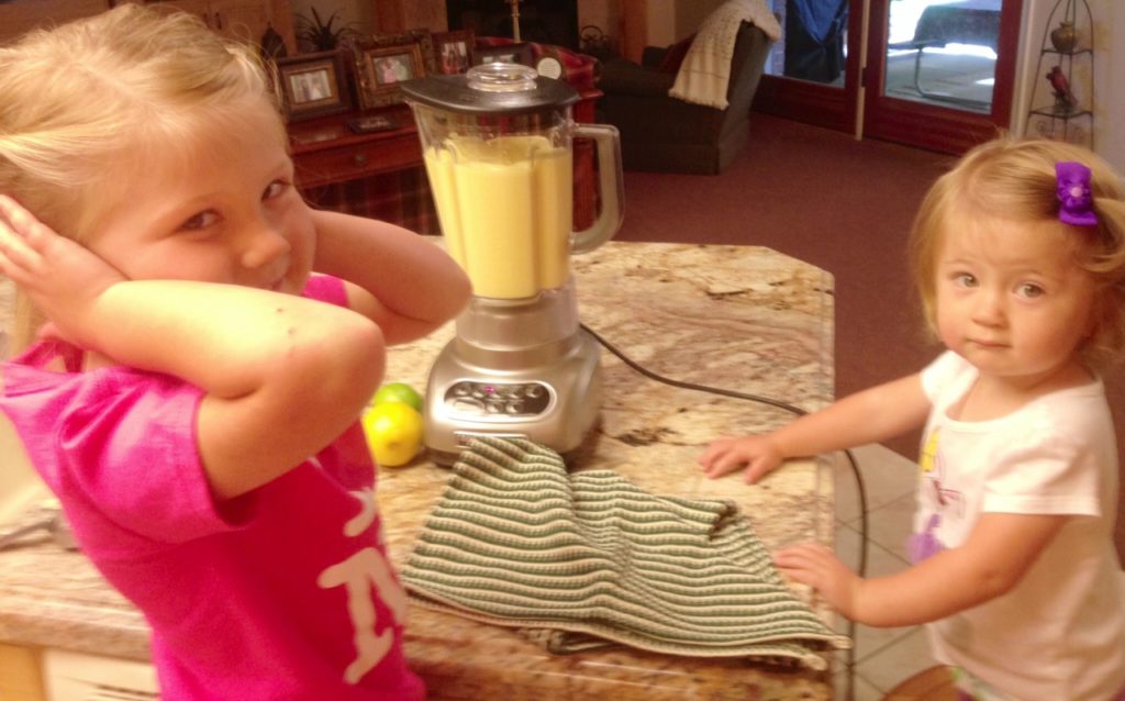 Helping Grandma in the kitchen!