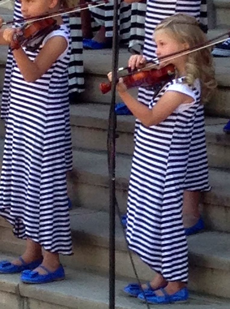 Makena playing her violin!