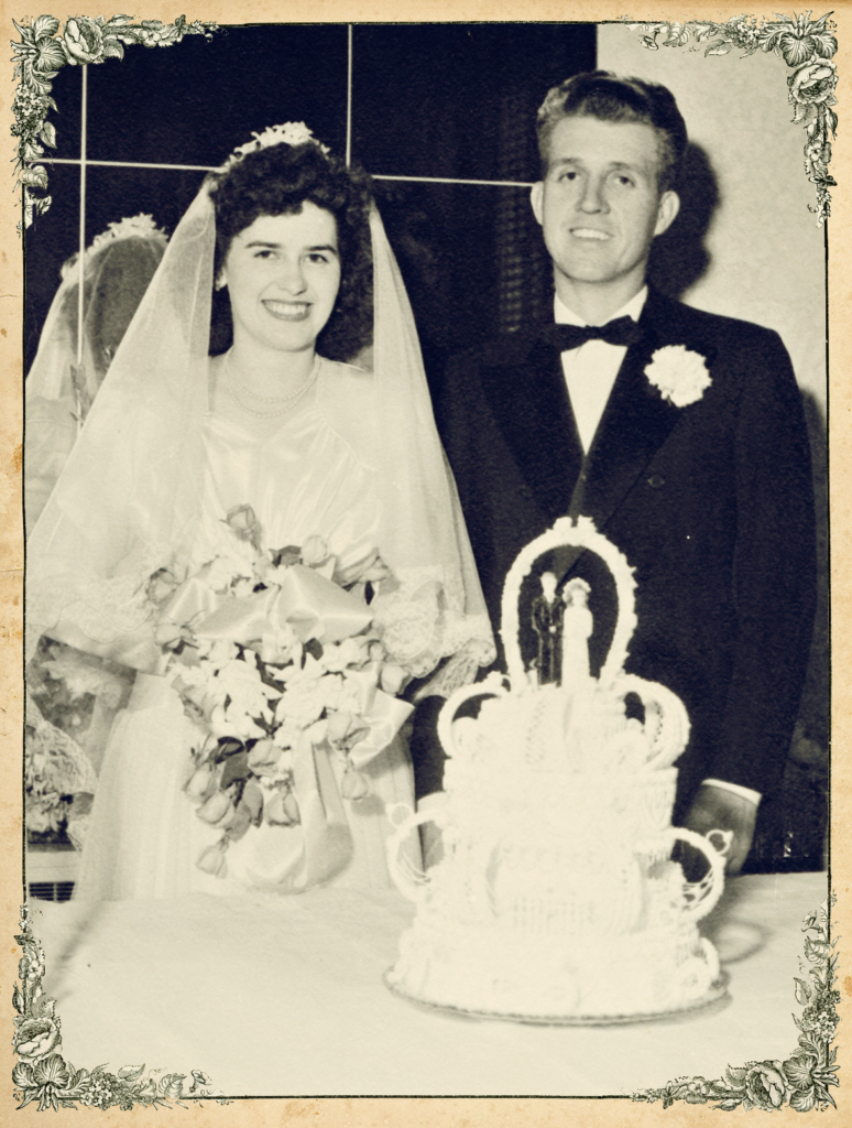 Dad and mom's vintage June wedding