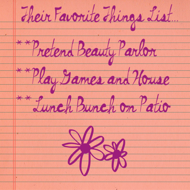 "Favorite things" List www.mytributejournal.com
