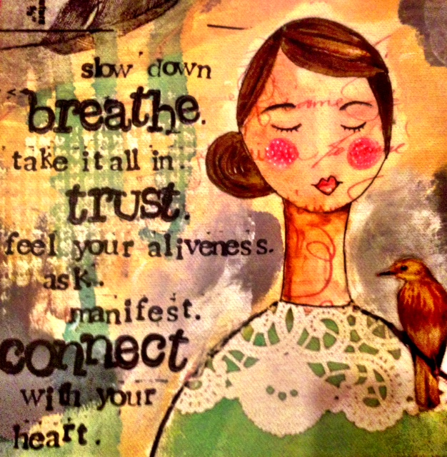 "Just Breathe" quote! www.mytributejournal.som 