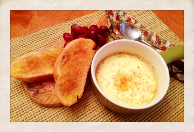 Baked Custard and French bread cinnamon toast!  www.mytributejournal.com
