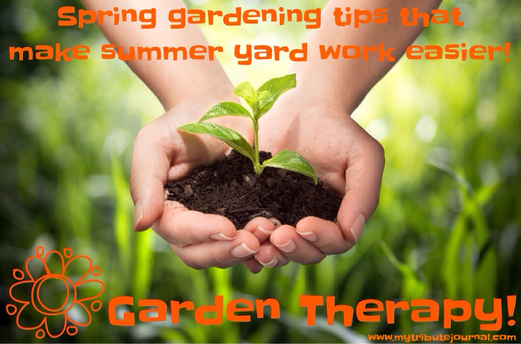Garden Therapy! Spring gardening. www.mytributejournal.com