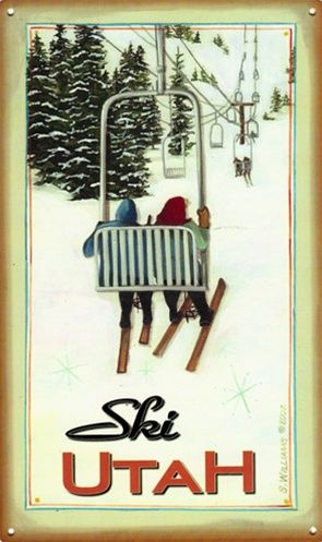 Vintage "Ski Utah" sign www.mytributejournal.com