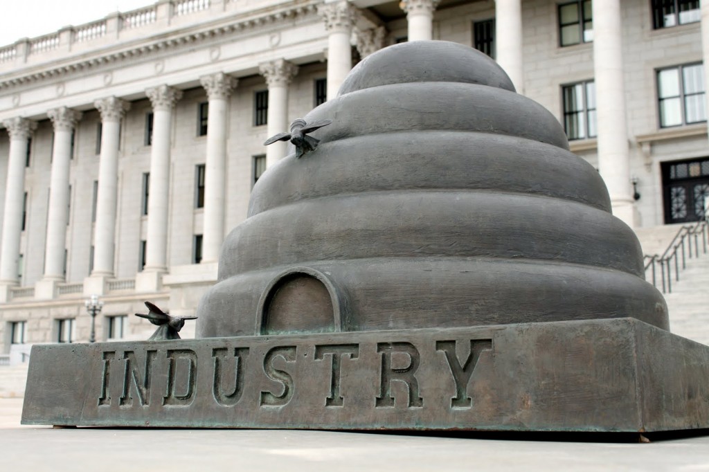 Industry--Utahs motto www.mytributejournal.com 