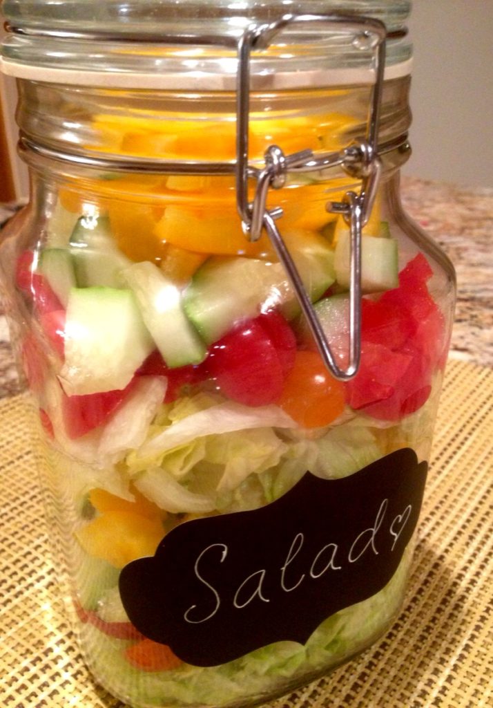 Layered toss salad www.mytributejournal.com