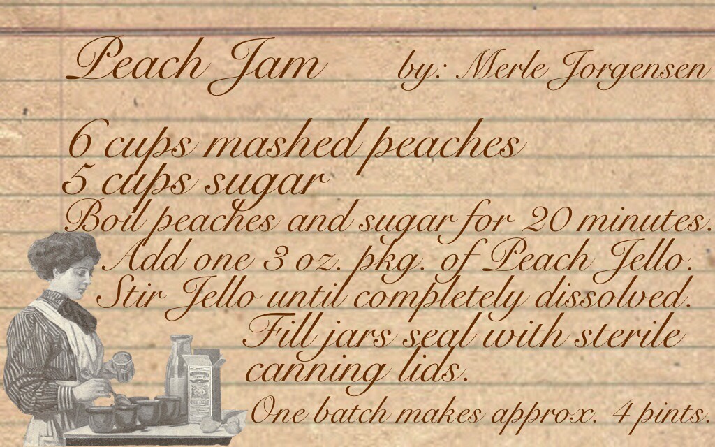 Peach Jam Recipe www.mytributejournal.com