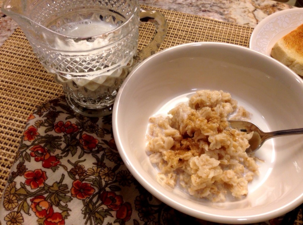 Breakfast oatmeal www.mytributejournal.com