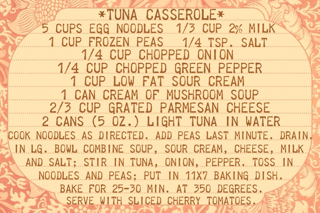 Tuna Casserole Recipe www.mytributejournal.com