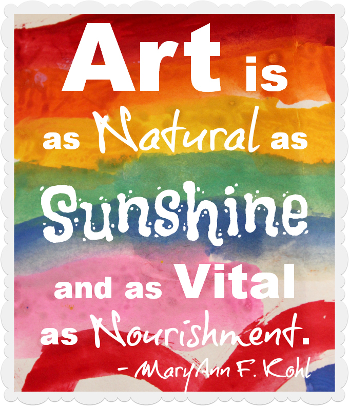 Art is as natural as sunshine quote www.mytributejournal.com