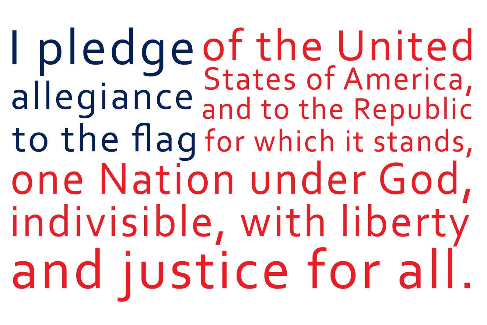 The Pledge of Allegiance! www.mytributejournal.com
