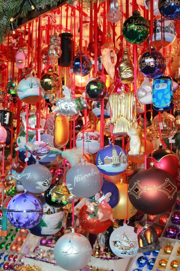 German glass ornaments.