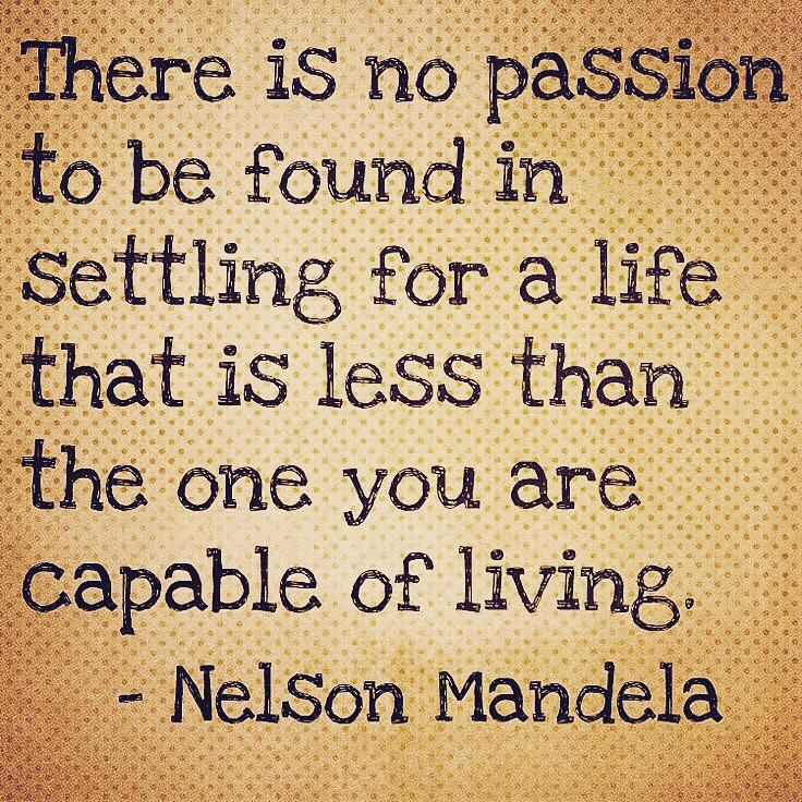 Nelson Mandela quote.