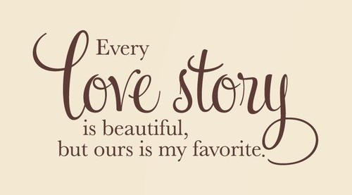 Love story quote.