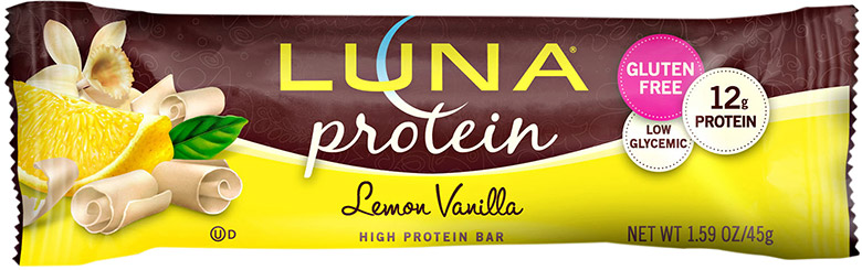 Luna lemon protein bar.