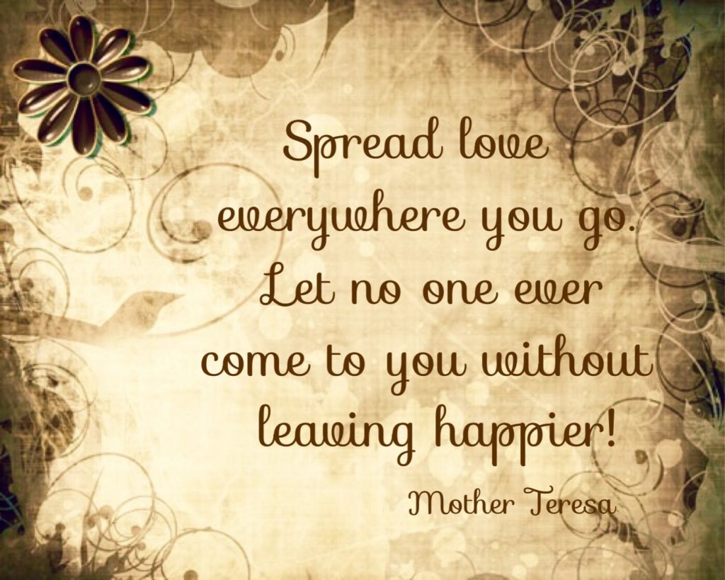 Mother Teresa quote.