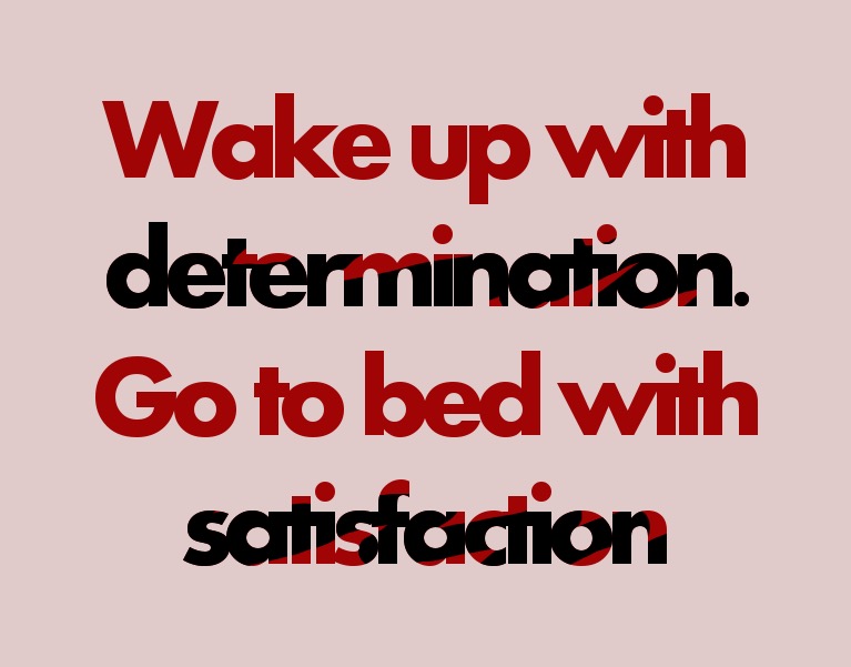 Determination quote.