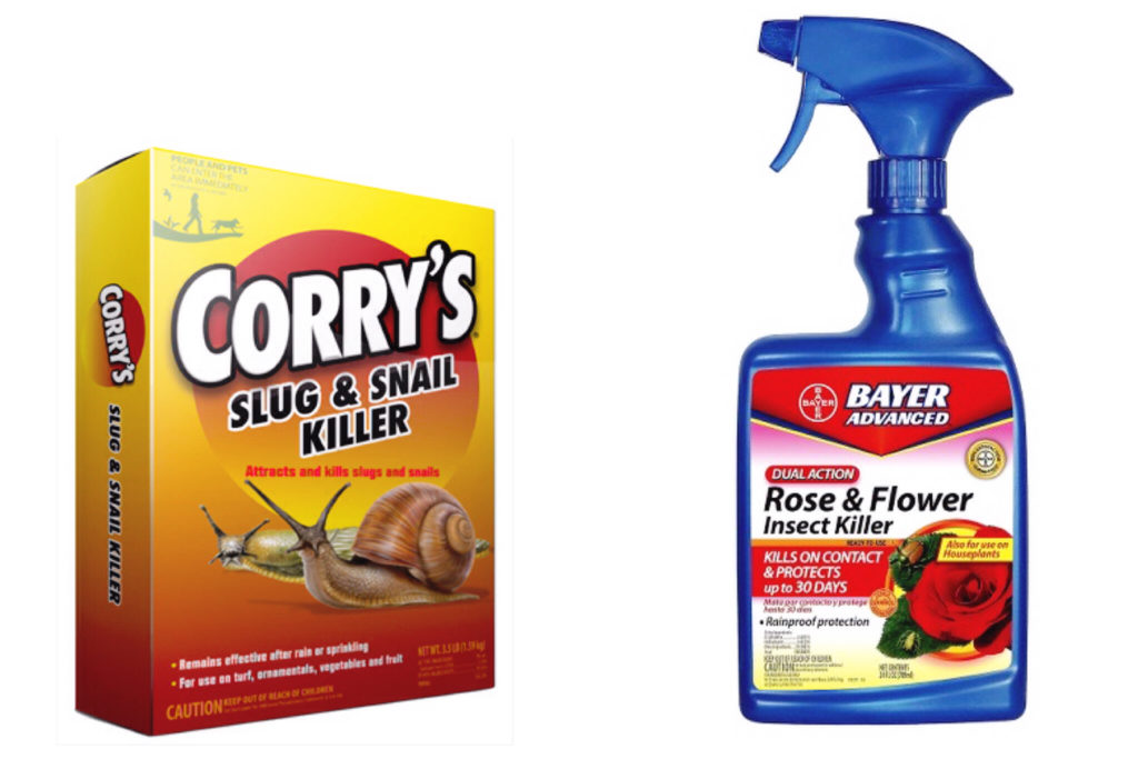 Slug and pest control for flowers.