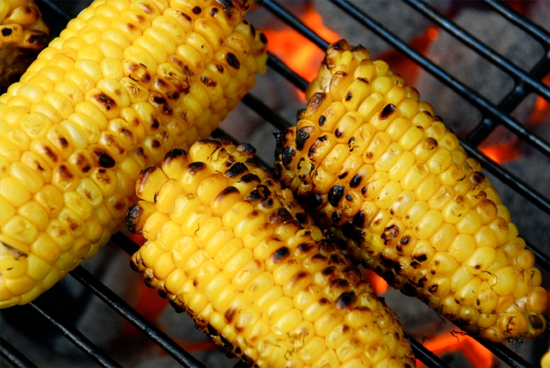 Grilled corn.