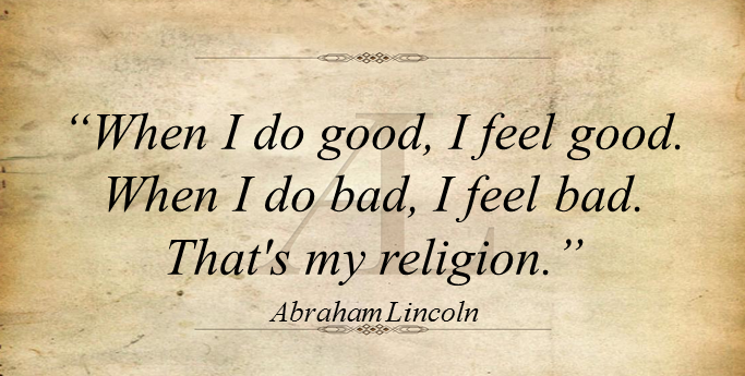 Abraham Lincoln quote.