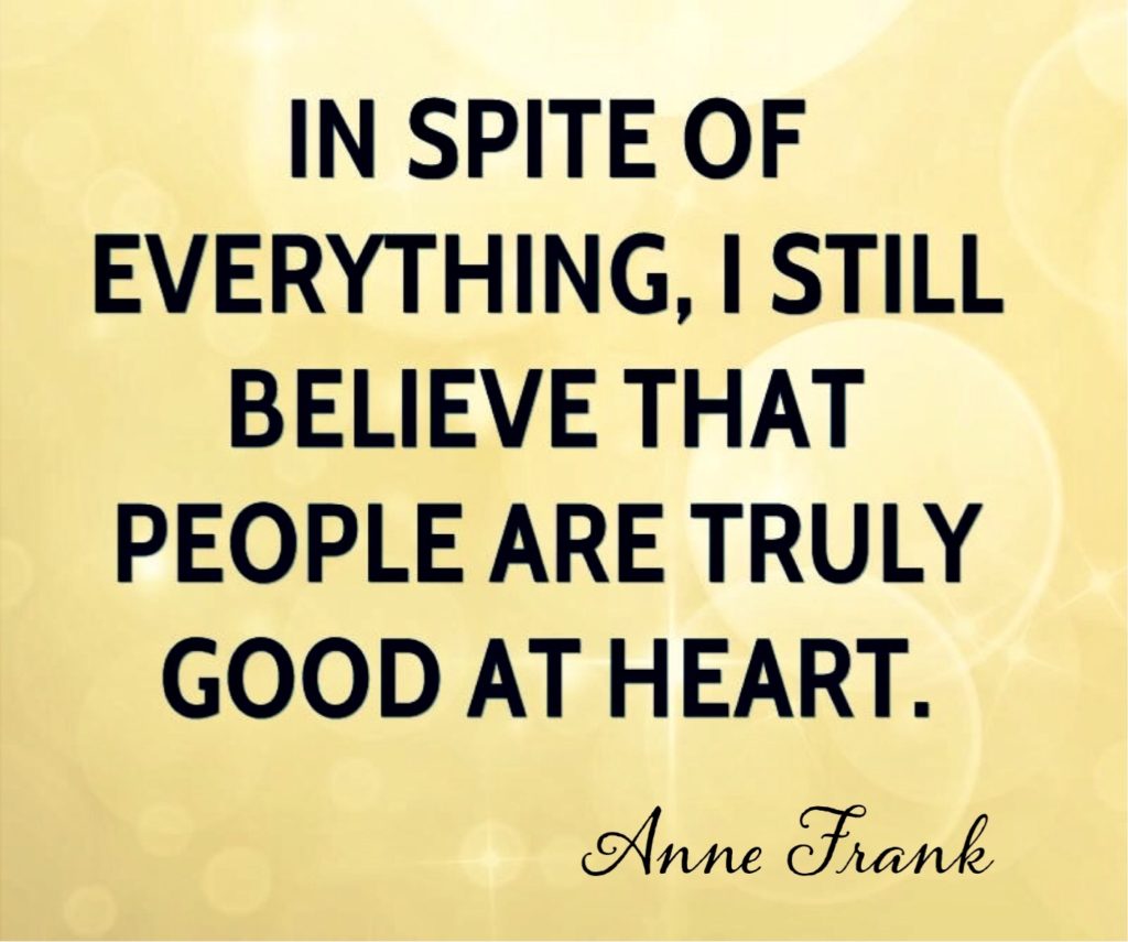 Ann Frank quote.