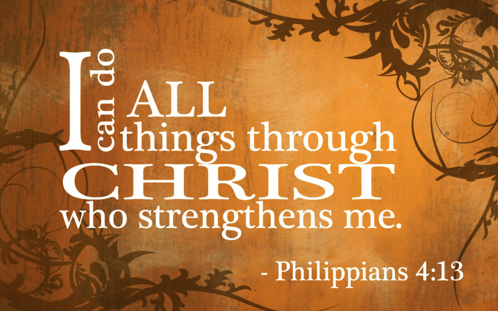 I Believe...I can do all things through Christ!