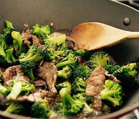 Beef and broccoli ramen.
