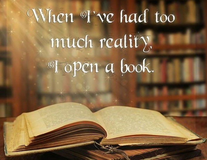 Open a good book quote.