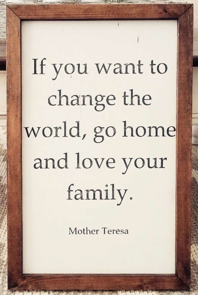 Mother Teresa quote.
