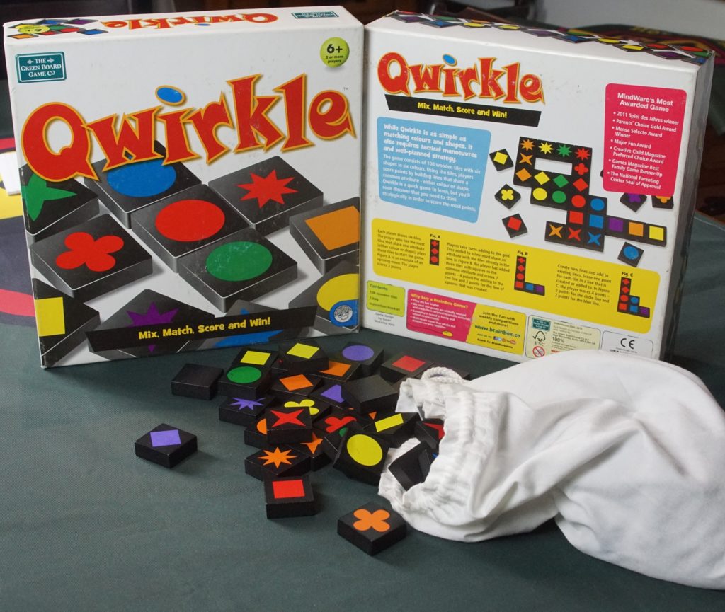 Qwirkle! Games for older kids.