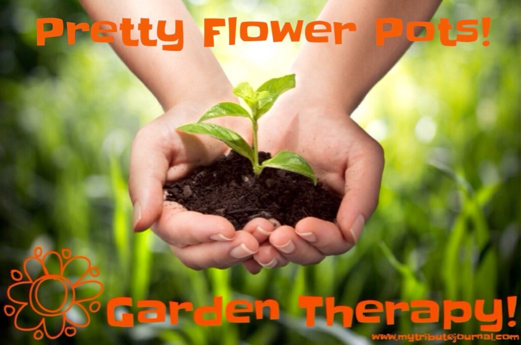 Garden Therapy! Pretty Flower Pots!