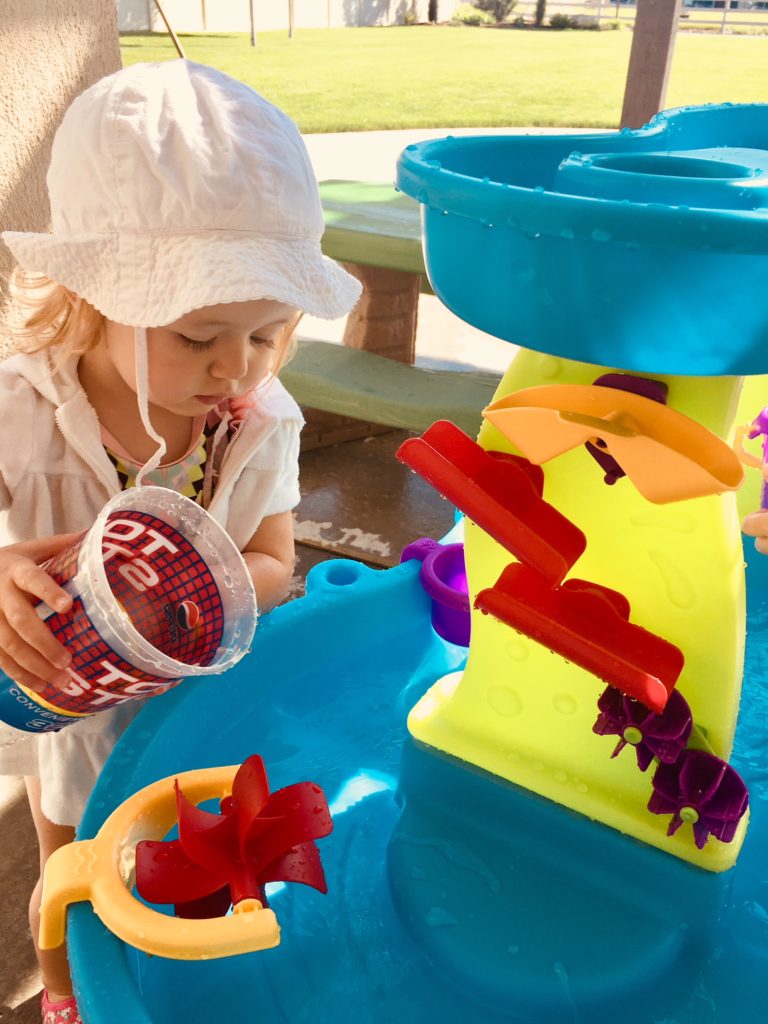 Water table for kids.