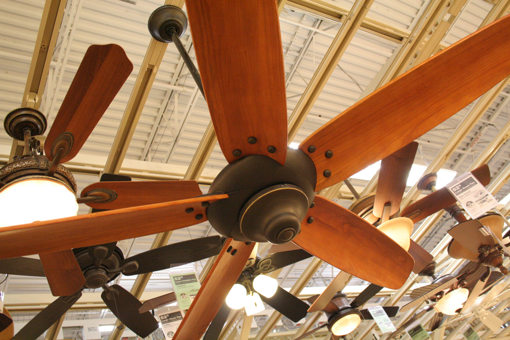 Patio ceiling fans.