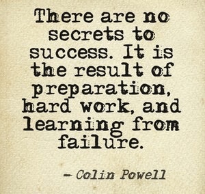 Colin Powell quote on sucess.