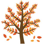 Autumn tree clip art.