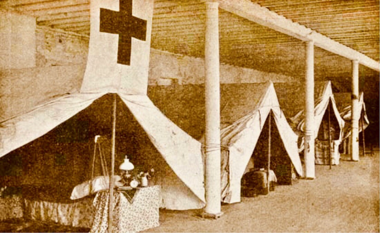 Red Cross founded by Clara Barton.