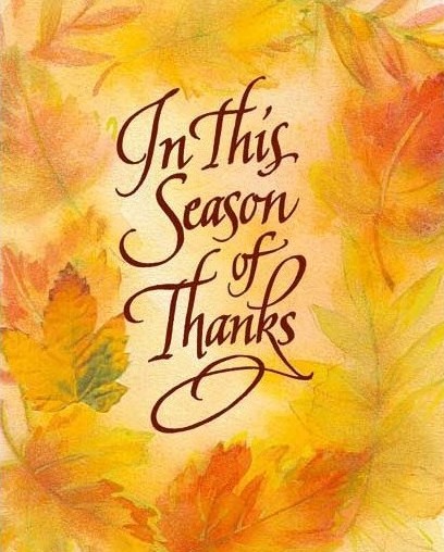 Thank You season!