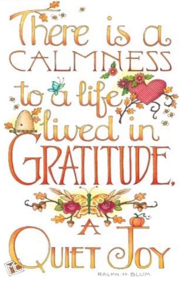 Living a life of gratitude quote.