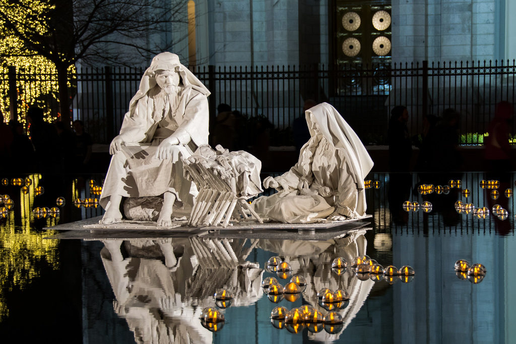 Temple Square nativity.